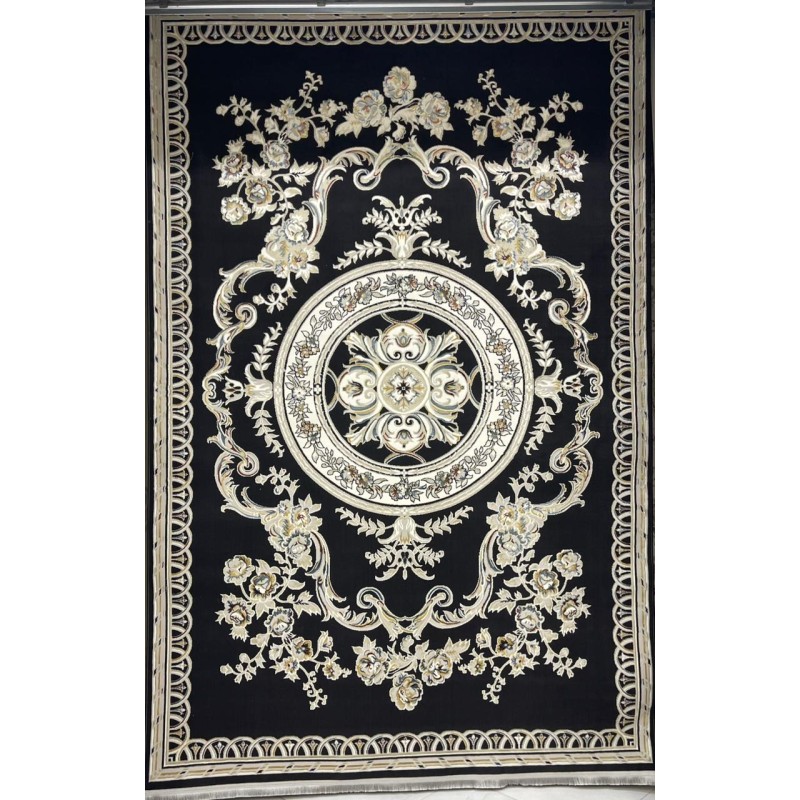 سجاد سفير تركي SRC04A اسود مولتي مقاس 50*80