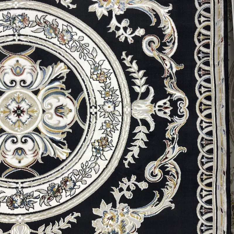 سجاد سفير تركي SRC04A اسود مولتي مقاس 50*80