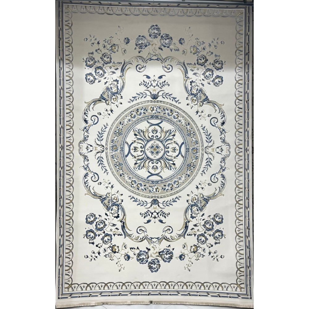 سجاد سفير تركي SRC04A كريم سماوي مقاس 50*80