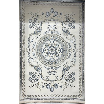 سجاد سفير تركي SRC04A كريم سماوي مقاس 50*80