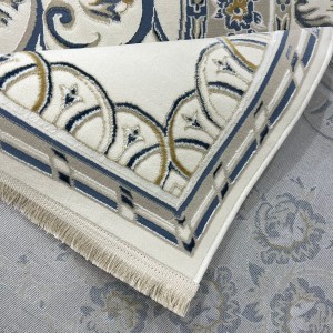 سجاد سفير تركي SRC04A كريم سماوي مقاس 80*150