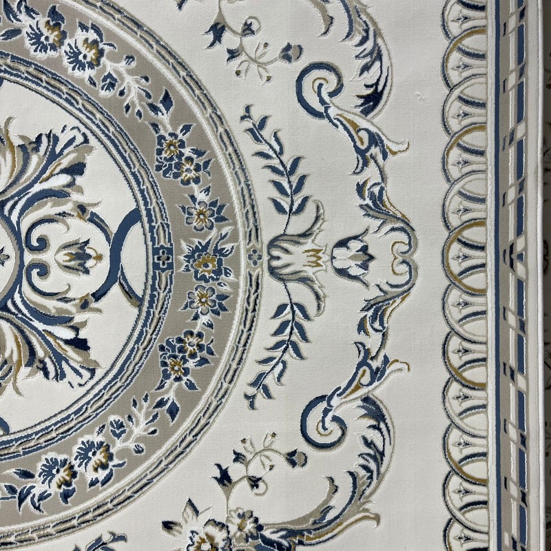سجاد سفير تركي SRC04A كريم سماوي مقاس 50*80
