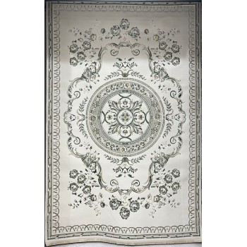 سجاد سفير تركي SRC04A كريم اخضر مقاس 300*400
