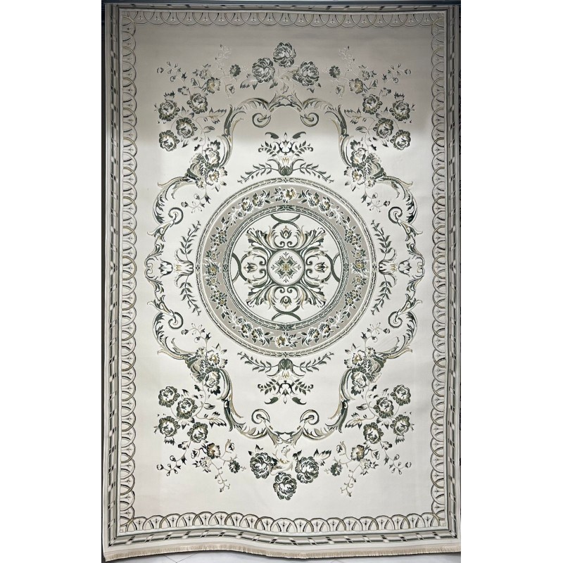 سجاد سفير تركي SRC04A كريم اخضر مقاس 300*400