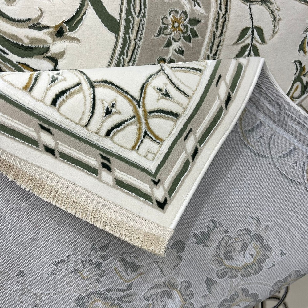 سجاد سفير تركي SRC04A كريم اخضر مقاس 300*400