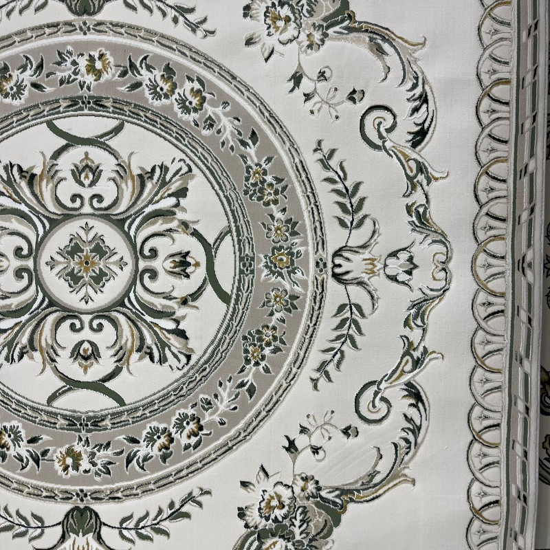 سجاد سفير تركي SRC04A كريم اخضر مقاس 300*400