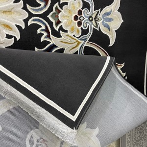 سجاد سفير تركي SRC05A اسود مولتي مقاس 50*80