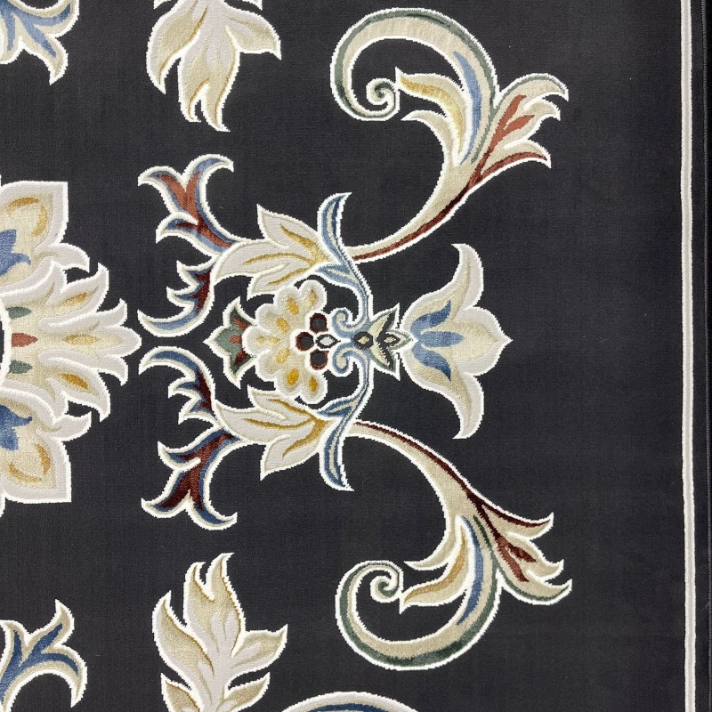 سجاد سفير تركي SRC05A اسود مولتي مقاس 50*80