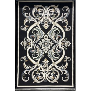 سجاد سفير تركي SRC06A اسود مولتي مقاس  300*400