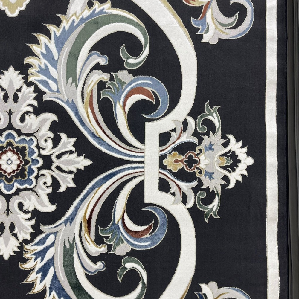 سجاد سفير تركي SRC06A اسود مولتي مقاس  300*400