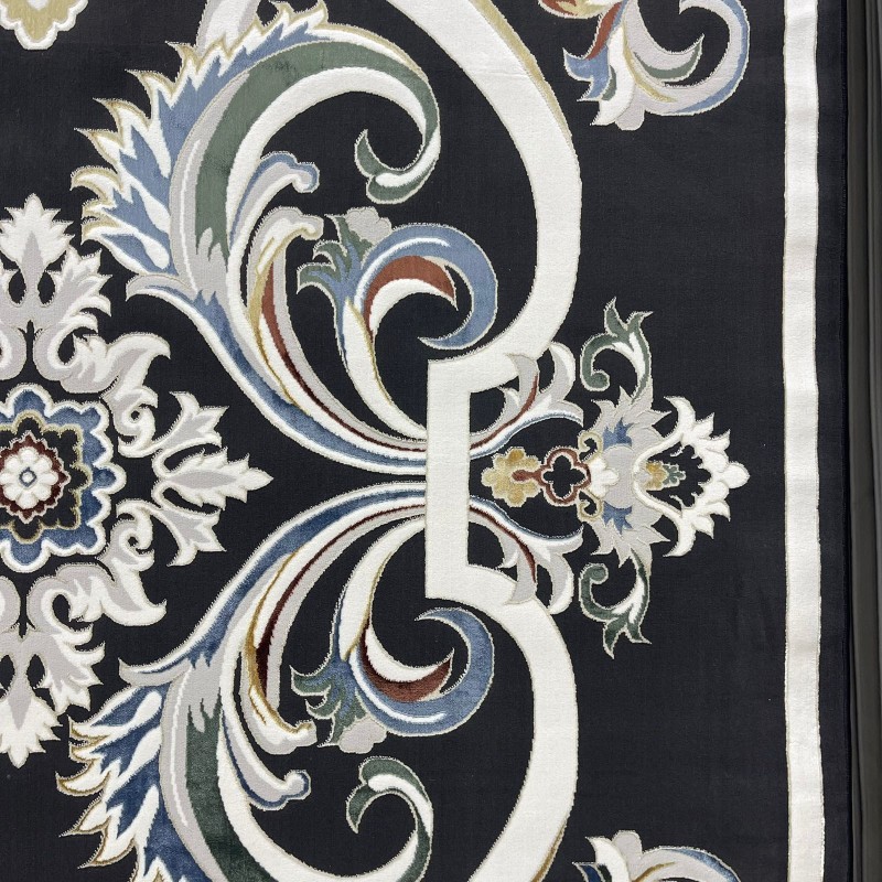 سجاد سفير تركي SRC06A اسود مولتي مقاس  300*400