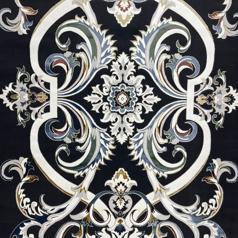سجاد سفير تركي SRC06A اسود مولتي مقاس  300*400