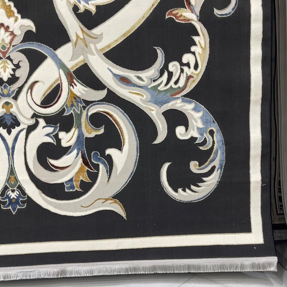 سجاد سفير تركي SRC06A اسود مولتي مقاس  300*400