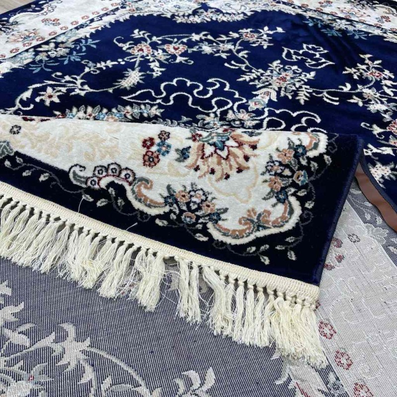 سجاد تركي سوبر اصفهان C709A لون كحلي مقاس 100*300