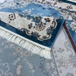 سجاد تركي سوبر اصفهان C709A لون سماوي مقاس 250*350