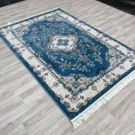 سجاد تركي سوبر اصفهان C709A لون سماوي مقاس 250*350