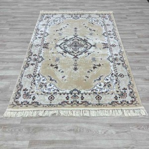 سجاد تركي سوبر اصفهان C709B لون كريم مقاس 100*300
