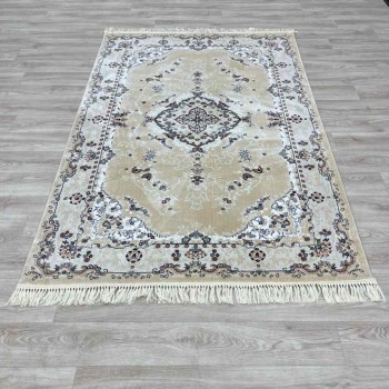 سجاد تركي سوبر اصفهان C709B لون كريم مقاس 250*350