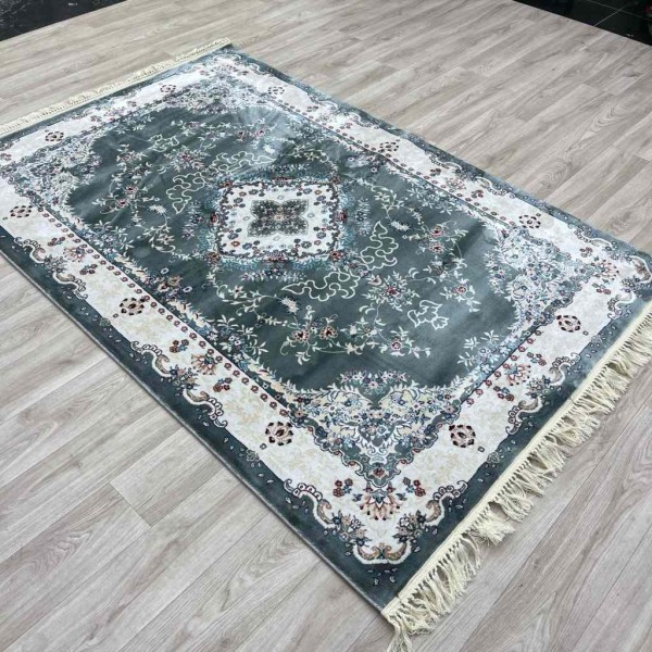 سجاد تركي سوبر اصفهان C709A لون رصاصي مقاس 200*300