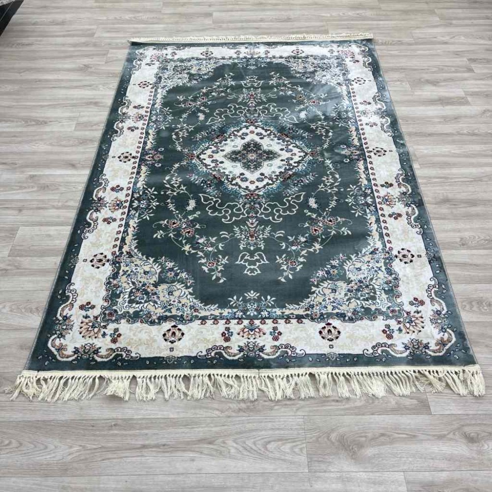 سجاد تركي سوبر اصفهان C709A لون رصاصي مقاس 50*80