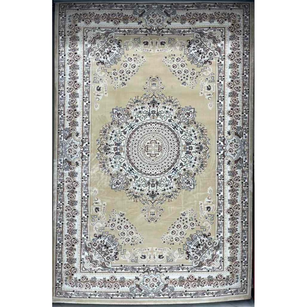 سجاد تركي سوبر مليون 3658D لون بيج مقاس 50*80