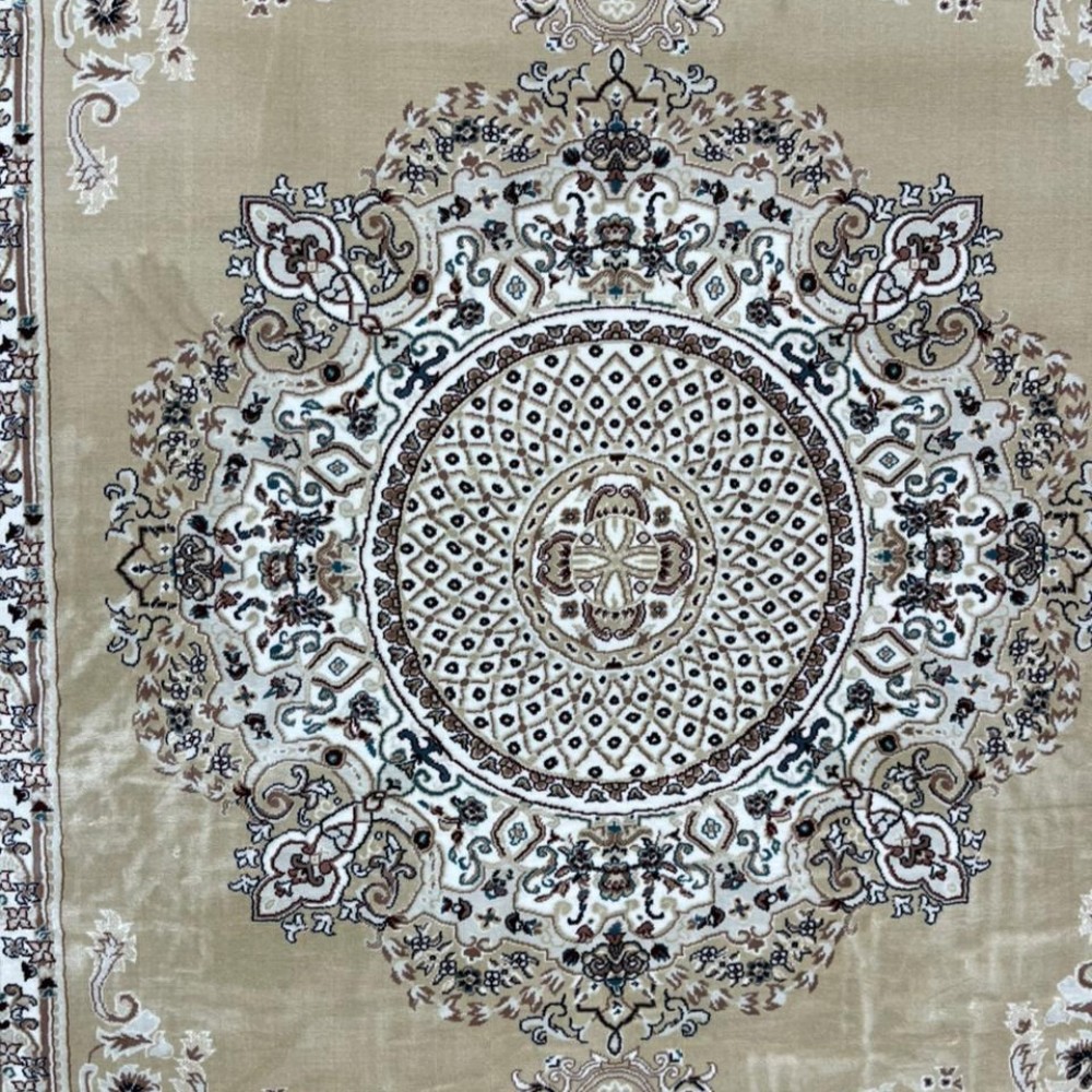 سجاد تركي سوبر مليون 3658D لون بيج مقاس 50*80