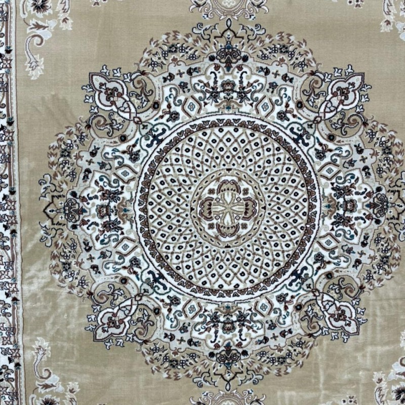 سجاد تركي سوبر مليون 3658D لون بيج مقاس 50*80