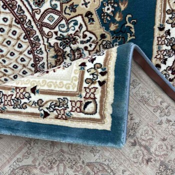 سجاد تركي سوبر مليون 3658D لون سماوي مقاس 250*350
