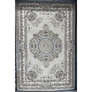 سجاد تركي سوبر مليون 3658D لون كريم مقاس 150*220