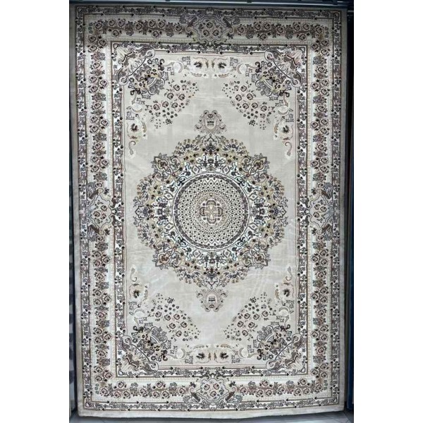 سجاد تركي سوبر مليون 3658D لون كريم مقاس 150*220