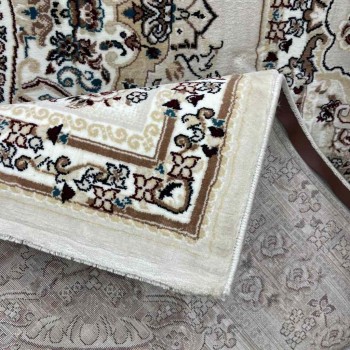 سجاد تركي سوبر مليون 3658D لون كريم مقاس 250*350