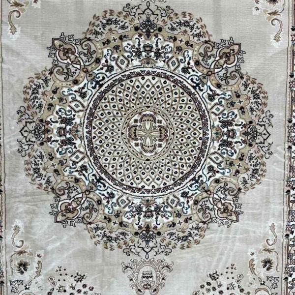 سجاد تركي سوبر مليون 3658D لون كريم مقاس 150*220