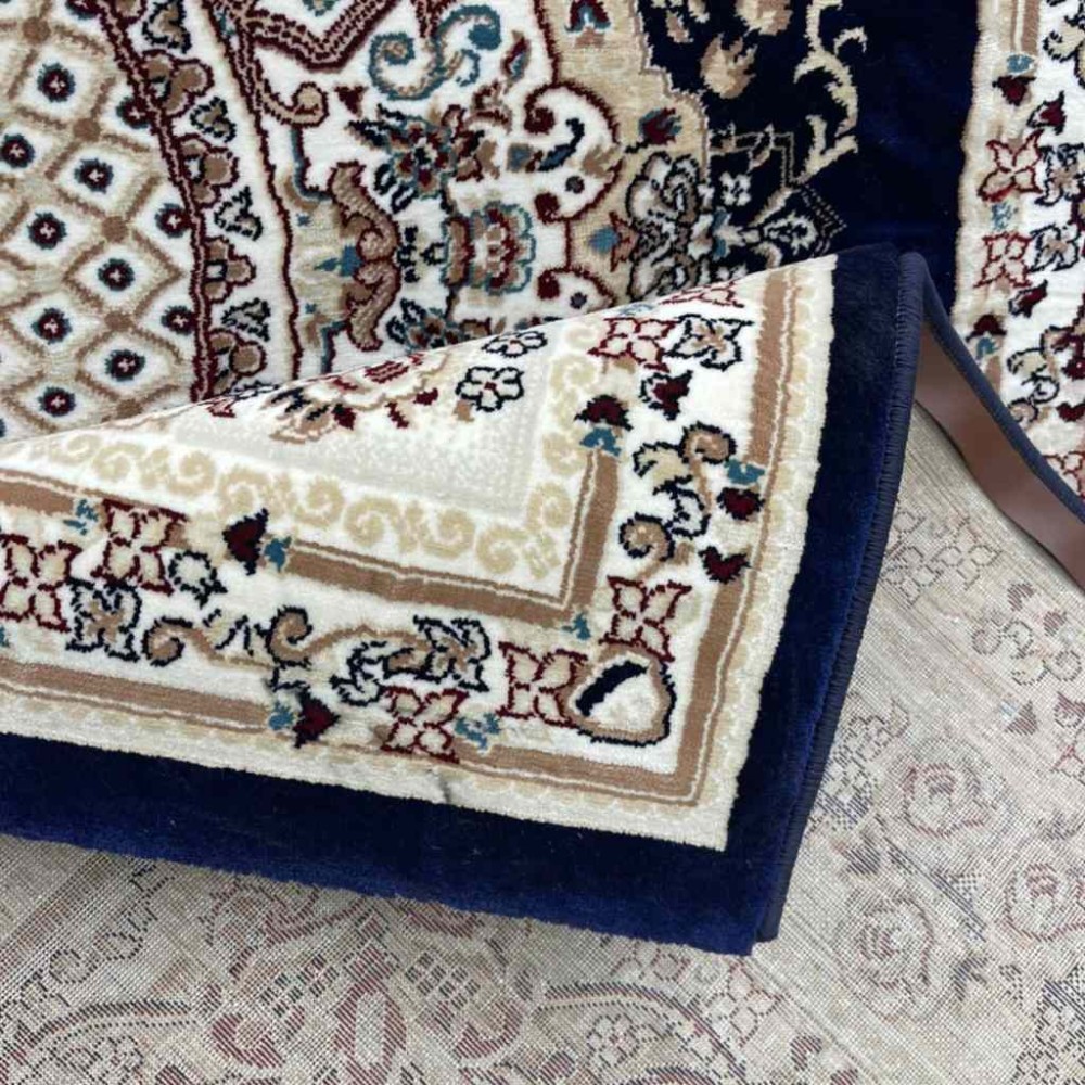 سجاد تركي سوبر مليون 3658D لون كحلي مقاس 50*80