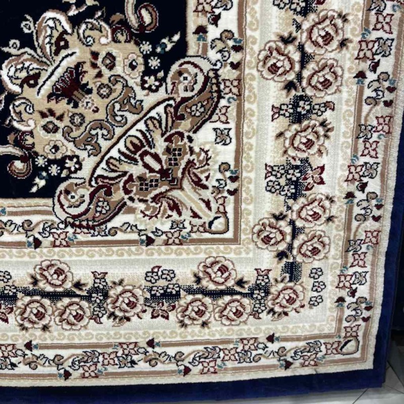 سجاد تركي سوبر مليون 3658D لون كحلي مقاس 300*400