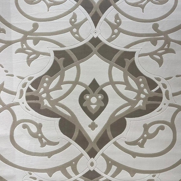 سجاد تركي اندلس J341CC كريم بيج دائري مقاس 150*150