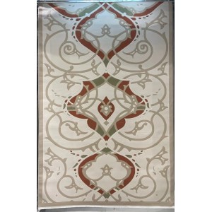 سجاد تركي اندلس J341CC كريم تيرا دائري مقاس 150*150
