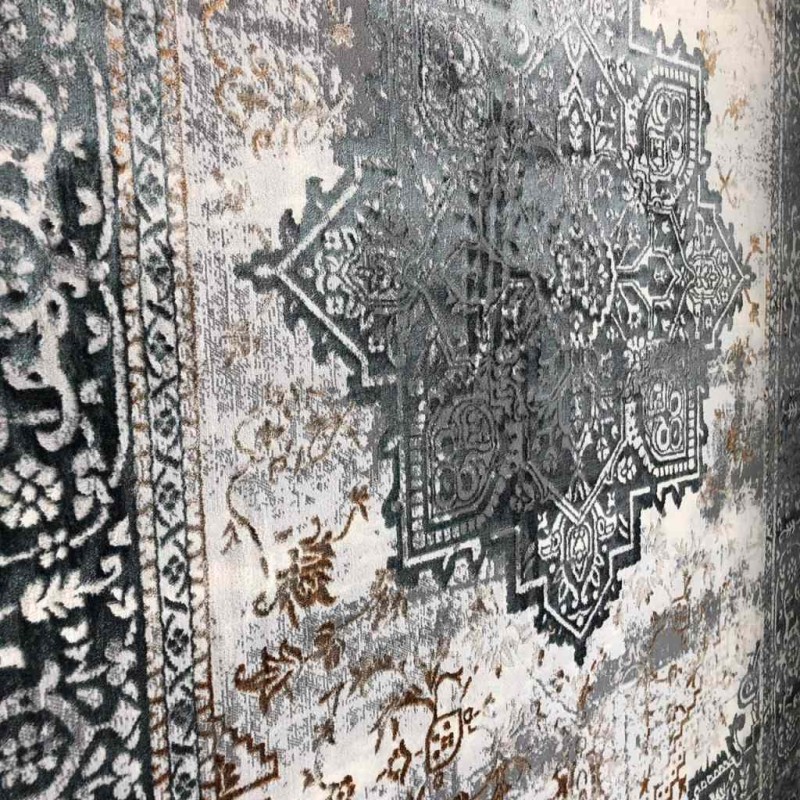 سجاد تركي ايموجي 17209 رصاصي فاتح