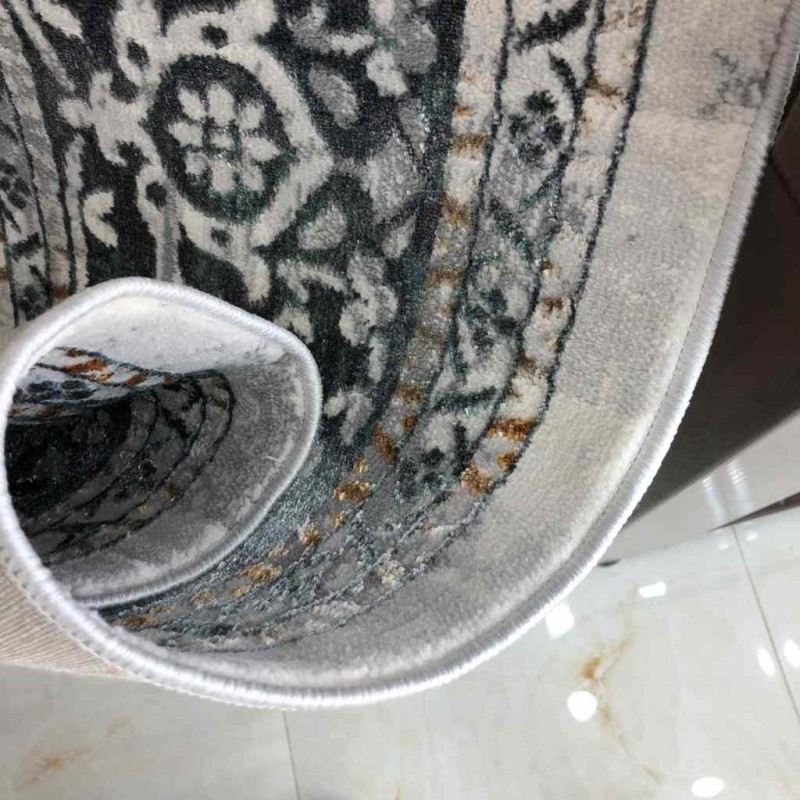 سجاد تركي ايموجي 17209 رصاصي فاتح