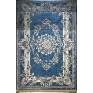 سجاد تركي حرير N232A سماوي مقاس 150*220