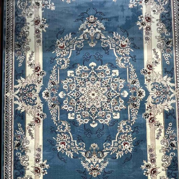 سجاد تركي حرير N232A سماوي مقاس 50*80