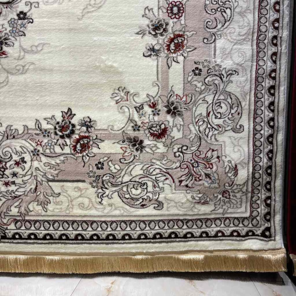 سجاد تركي حرير N232A كريم مقاس 400*600