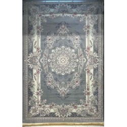 سجاد تركي حرير N232A رصاصي مقاس 100*300