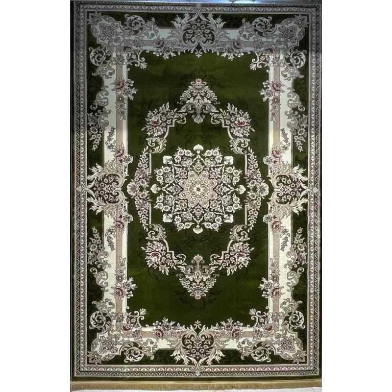 سجاد تركي حرير N232A اخضر مقاس 400*600
