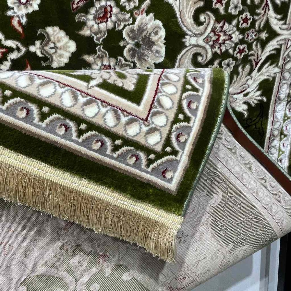 سجاد تركي حرير N232A اخضر مقاس 400*600