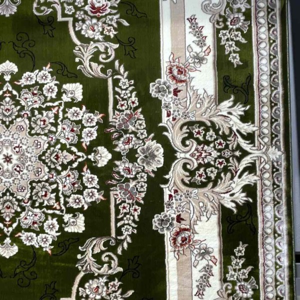 سجاد تركي حرير N232A اخضر مقاس 300*500