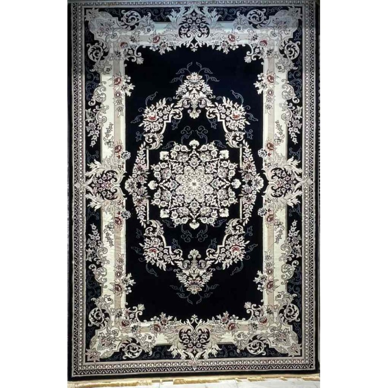 سجاد تركي حرير N232A كحلي مقاس 50*80