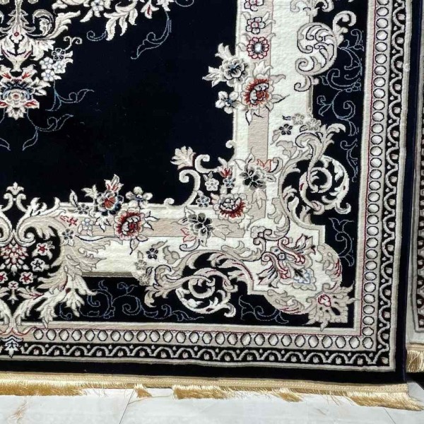 سجاد تركي حرير N232A كحلي مقاس 50*80
