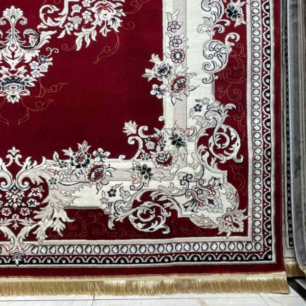 سجاد تركي حرير N232A احمر مقاس 80*150