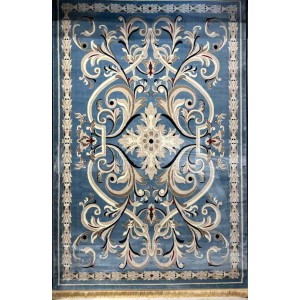 سجاد تركي حرير EH94A سماوي مقاس 100*300