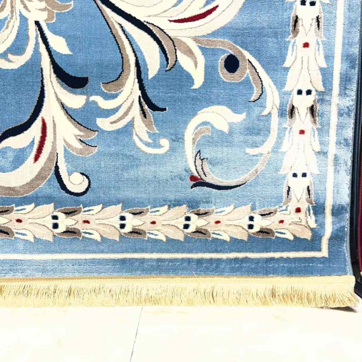 سجاد تركي حرير EH94A سماوي مقاس 50*80